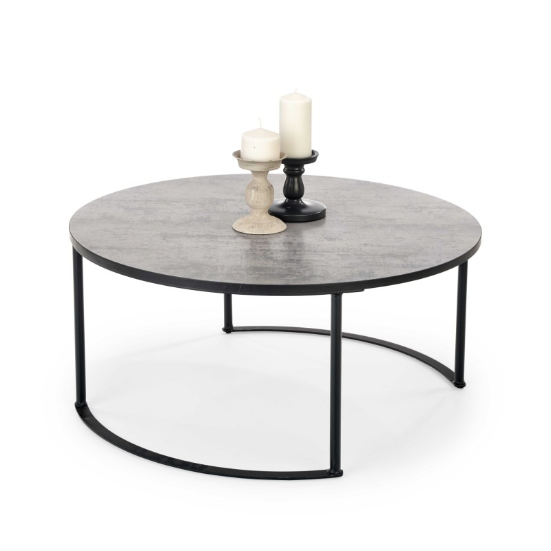 'MACAO Coffee Table, Ash Grey / Black' 'MACAO Coffee Table, Ash Grey / Black'