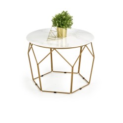 "MADISON Gold / Marble Coffee Table"