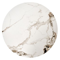 'MAGNETA Set of 2 Benches, White Marble / Black' 'MAGNETA Set of 2 Benches, White Marble / Black'