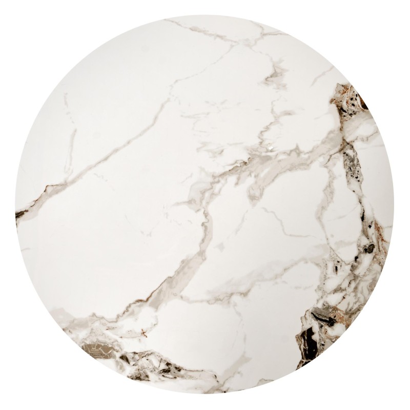 'MAGNETA Set of 2 Benches, White Marble / Black' 'MAGNETA Set of 2 Benches, White Marble / Black'