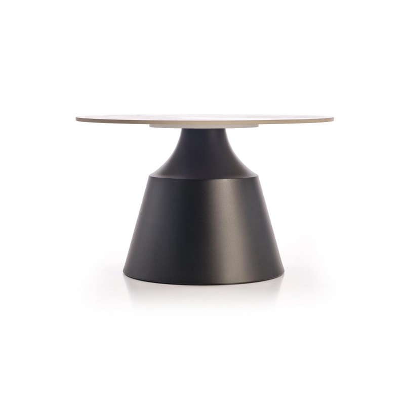 'MAGNETA Set of 2 Benches, White Marble / Black' 'MAGNETA Set of 2 Benches, White Marble / Black'
