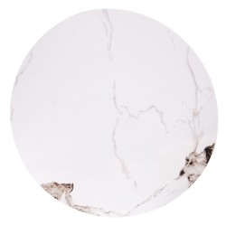 'MAGNETA Set of 2 Benches, White Marble / Black' 'MAGNETA Set of 2 Benches, White Marble / Black'