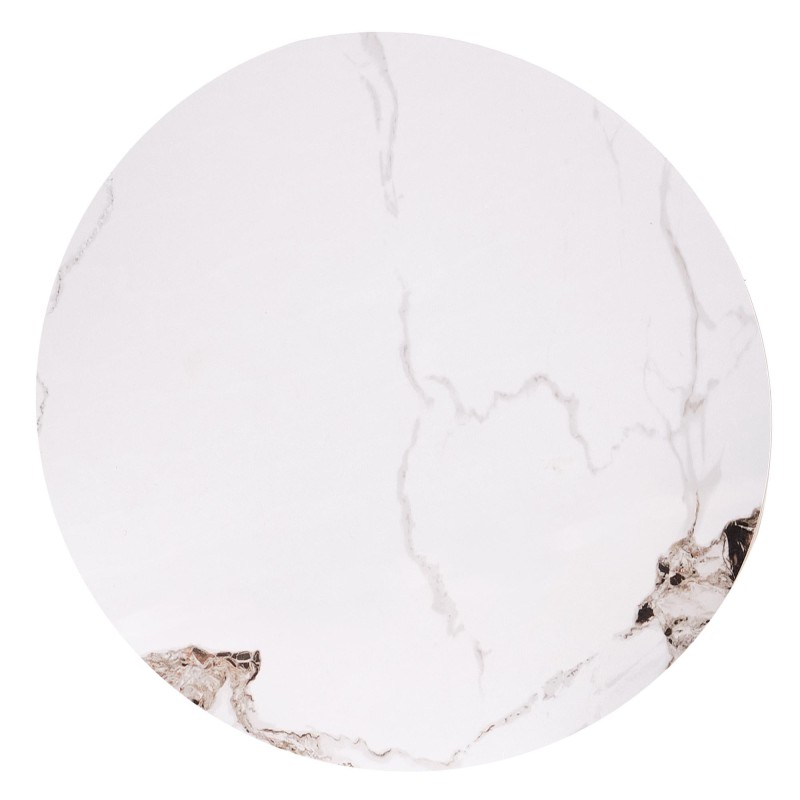 'MAGNETA Set of 2 Benches, White Marble / Black' 'MAGNETA Set of 2 Benches, White Marble / Black'