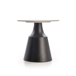 'MAGNETA Set of 2 Benches, White Marble / Black' 'MAGNETA Set of 2 Benches, White Marble / Black'