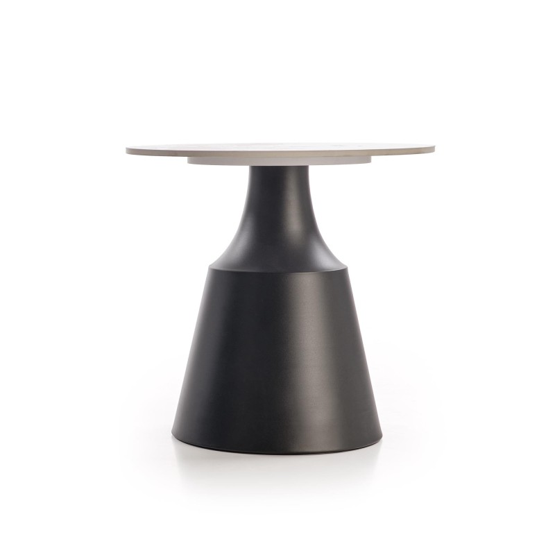 'MAGNETA Set of 2 Benches, White Marble / Black' 'MAGNETA Set of 2 Benches, White Marble / Black'