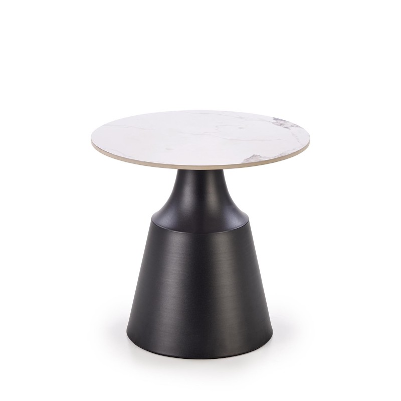 'MAGNETA Set of 2 Benches, White Marble / Black' 'MAGNETA Set of 2 Benches, White Marble / Black'