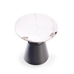 MAGNETA zestaw 2 ław, biały marmur / czarny (2p 1szt) MAGNETA zestaw 2 ław, biały marmur / czarny (2p 1szt)