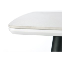 'MARCO White Marble / Black Table' 'MARCO White Marble / Black Table'