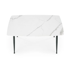 'MARCO White Marble / Black Table' 'MARCO White Marble / Black Table'