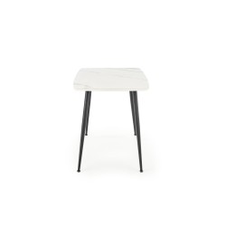 'MARCO White Marble / Black Table' 'MARCO White Marble / Black Table'