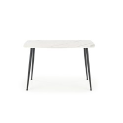 'MARCO White Marble / Black Table' 'MARCO White Marble / Black Table'