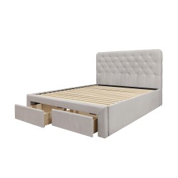 'MARISOL 160 cm Beige Bed'