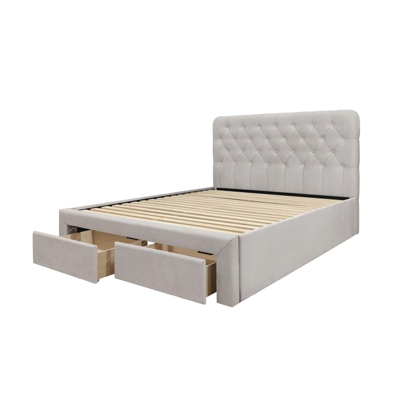 'MARISOL 160 cm Beige Bed'