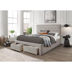 'MARISOL 160 cm Beige Bed' 'MARISOL 160 cm Beige Bed'