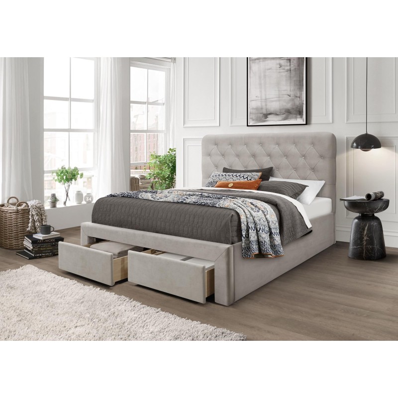 'MARISOL 160 cm Beige Bed' 'MARISOL 160 cm Beige Bed'