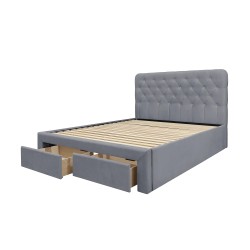 'MARISOL 160 cm Ash Grey Bed'