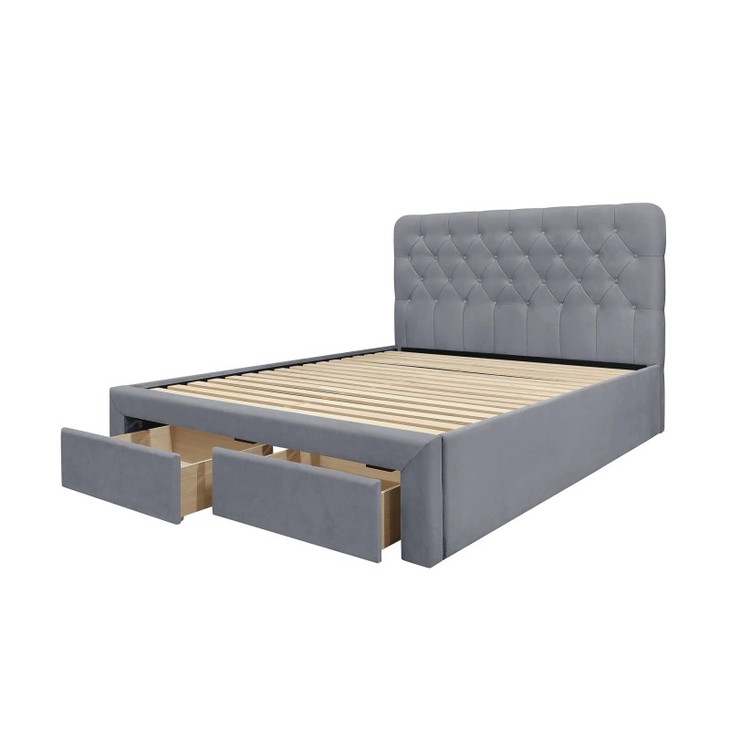 'MARISOL 160 cm Ash Grey Bed'