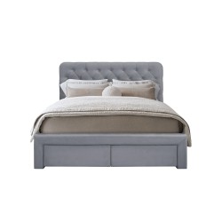 'MARISOL 160 cm Ash Grey Bed' 'MARISOL 160 cm Ash Grey Bed'