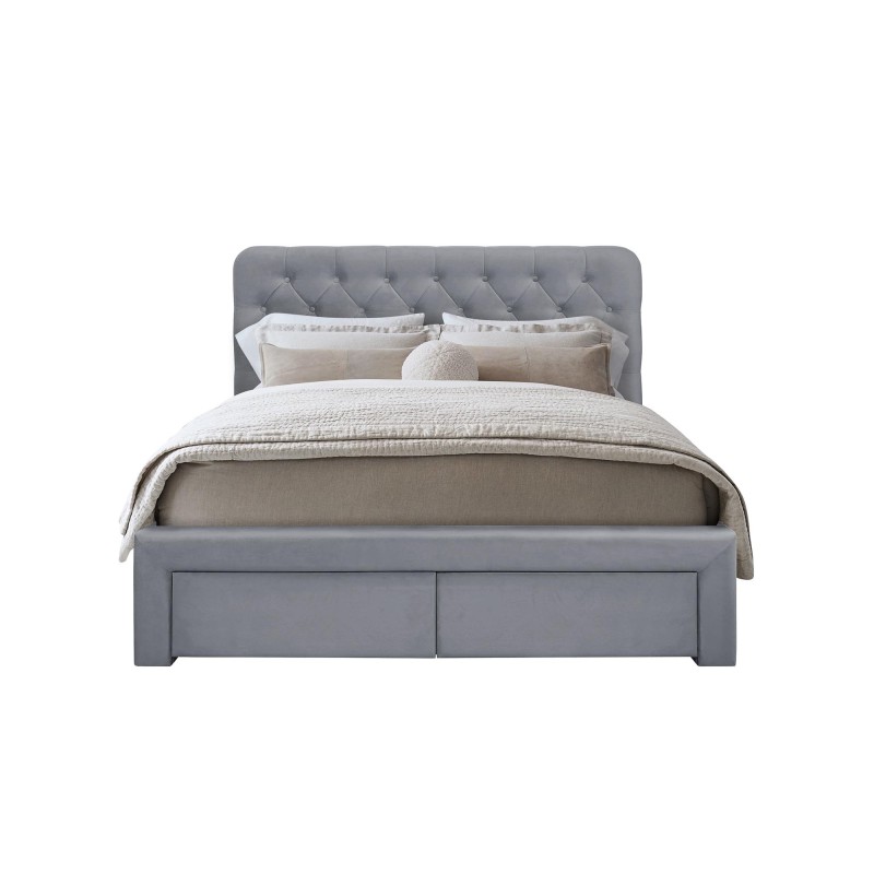 'MARISOL 160 cm Ash Grey Bed' 'MARISOL 160 cm Ash Grey Bed'