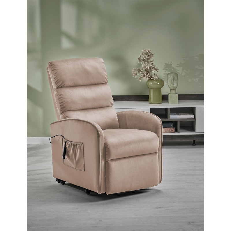 'MARONI Beige Relaxation Armchair'