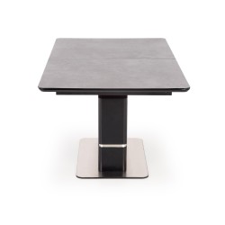 'MARTIN Extendable Table Top - Dark Ash, Leg - Black' 'MARTIN Extendable Table Top - Dark Ash, Leg - Black'