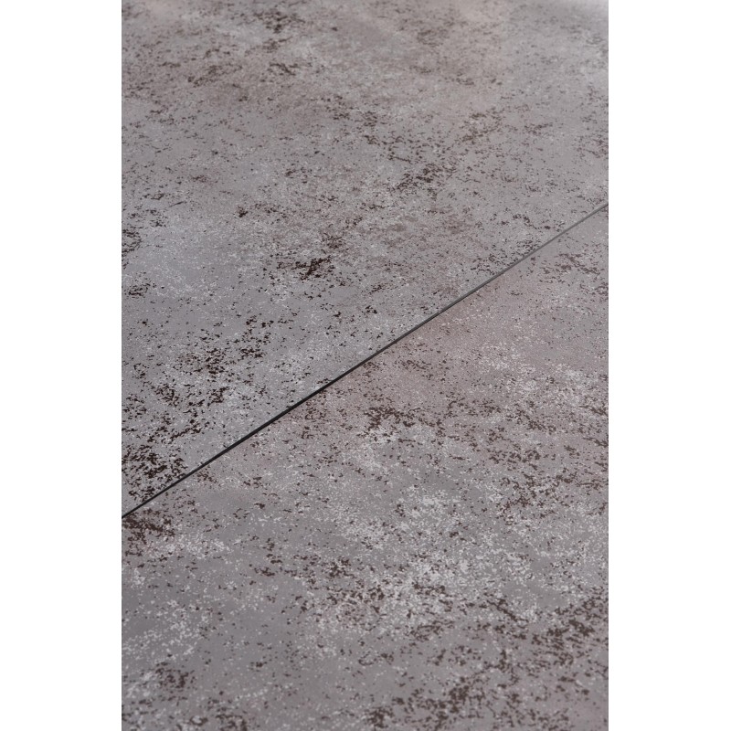 'MARTIN Extendable Table Top - Dark Ash, Leg - Black' 'MARTIN Extendable Table Top - Dark Ash, Leg - Black'