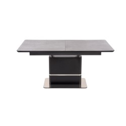 'MARTIN Extendable Table Top - Dark Ash, Leg - Black' 'MARTIN Extendable Table Top - Dark Ash, Leg - Black'