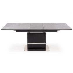 'MARTIN Extendable Table Top - Dark Ash, Leg - Black' 'MARTIN Extendable Table Top - Dark Ash, Leg - Black'