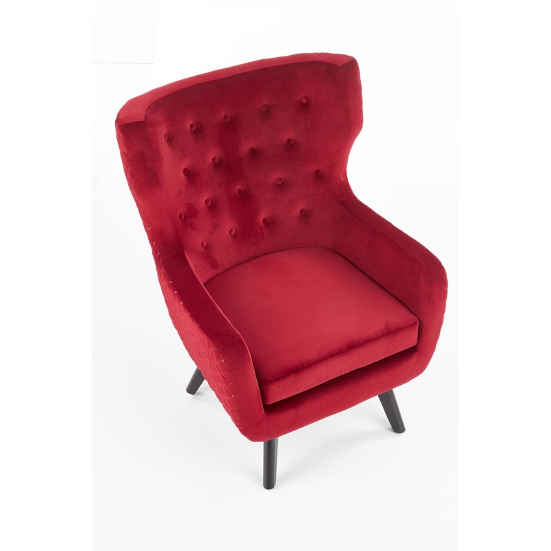'MARVEL Relaxation Armchair in Burgundy / Black' 'MARVEL Relaxation Armchair in Burgundy / Black'
