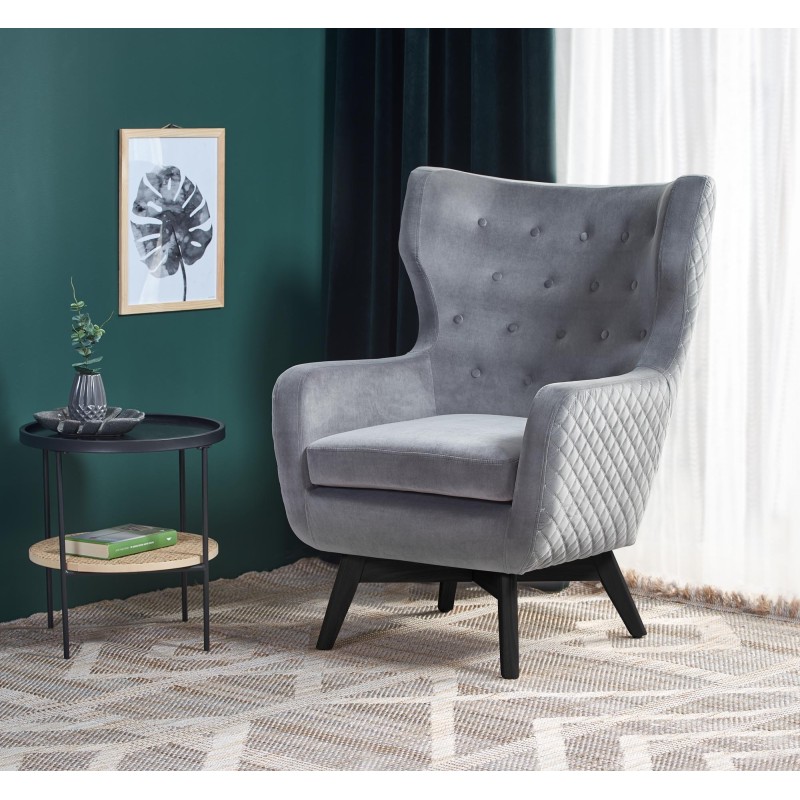 'MARVEL Relaxation Armchair in Ash Grey / Black' 'MARVEL Relaxation Armchair in Ash Grey / Black'