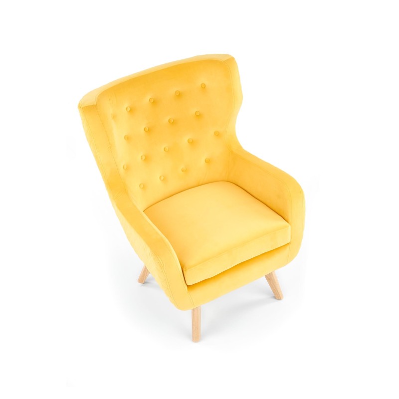 'MARVEL Relaxation Armchair Yellow / Natural' 'MARVEL Relaxation Armchair Yellow / Natural'