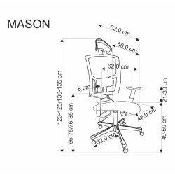 MASON fotel gabinetowy czarny (1p 1szt) MASON fotel gabinetowy czarny (1p 1szt)