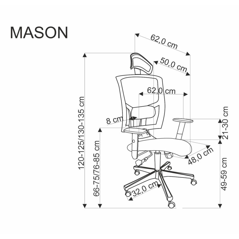 MASON fotel gabinetowy czarny (1p 1szt) MASON fotel gabinetowy czarny (1p 1szt)