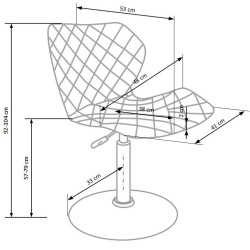 'MATRIX 2 White-Grey Armchair' 'MATRIX 2 White-Grey Armchair'