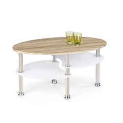 'MEDEA Sonoma Oak/Extra White Coffee Table'
