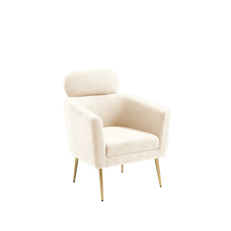 'MELISA Cream / Gold Relaxation Armchair'