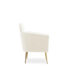 'MELISA Cream / Gold Relaxation Armchair' 'MELISA Cream / Gold Relaxation Armchair'