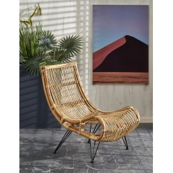 MELODY fotel wypoczynkowy, rattan naturalny (2p 1szt)