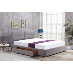 'MERIDA Bed with Drawer in Light Ash'