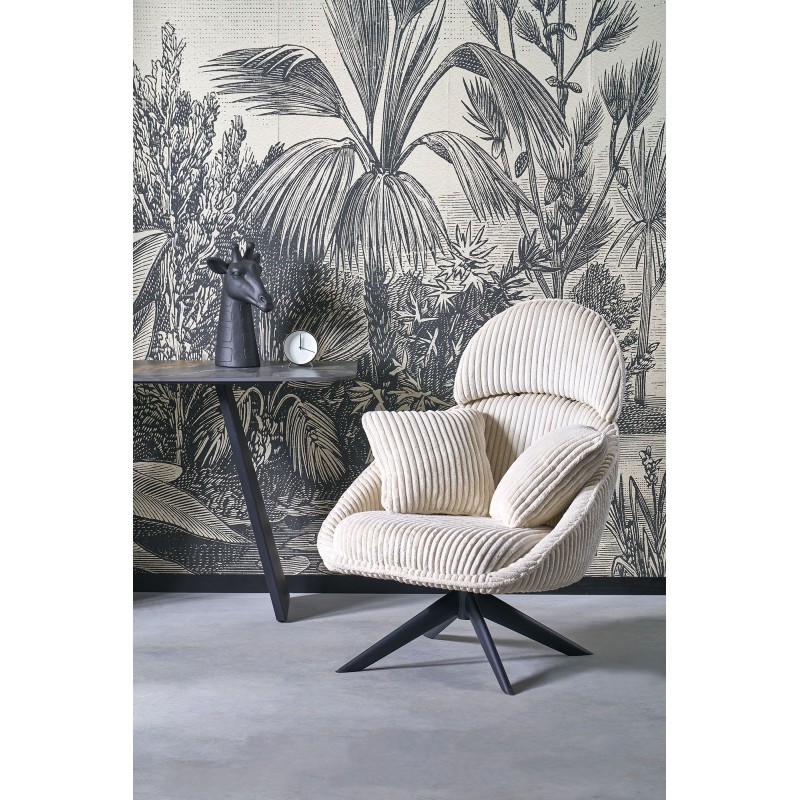 'MERRY 2 Relaxation Armchair with Swivel Function, Cream' 'MERRY 2 Relaxation Armchair with Swivel Function, Cream'