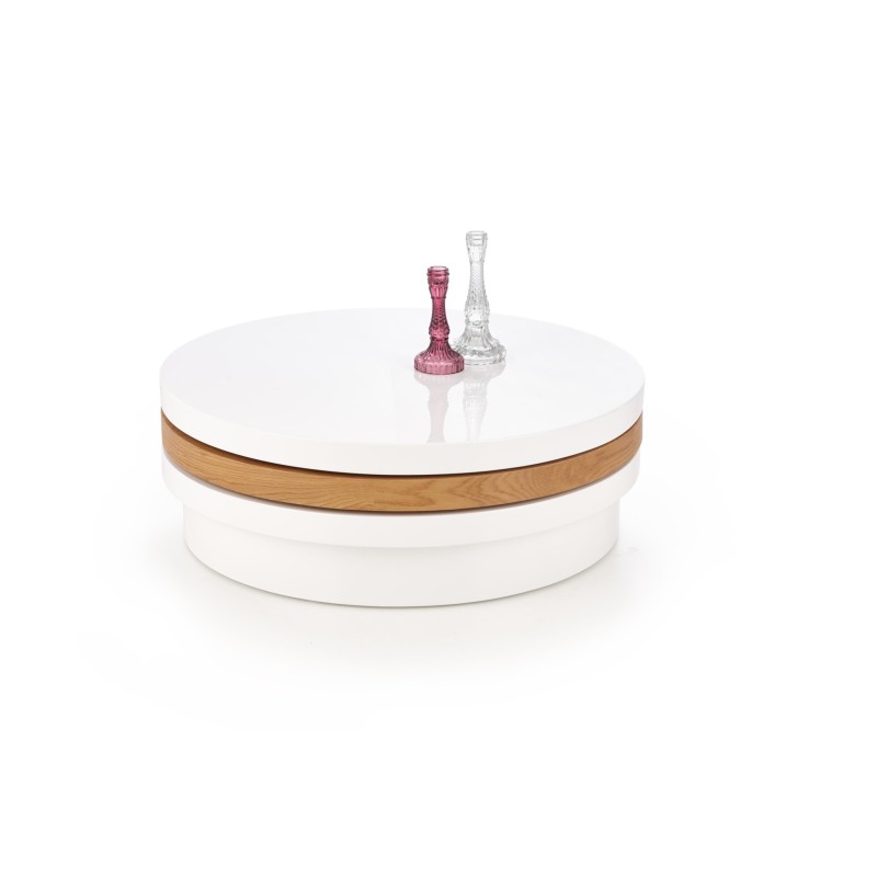 'MICHELLE Coffee Table White / Golden Oak' 'MICHELLE Coffee Table White / Golden Oak'
