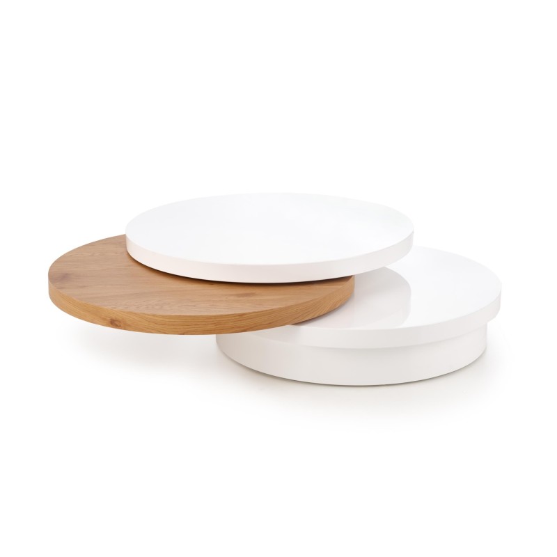 'MICHELLE Coffee Table White / Golden Oak' 'MICHELLE Coffee Table White / Golden Oak'