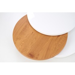 'MICHELLE Coffee Table White / Golden Oak' 'MICHELLE Coffee Table White / Golden Oak'
