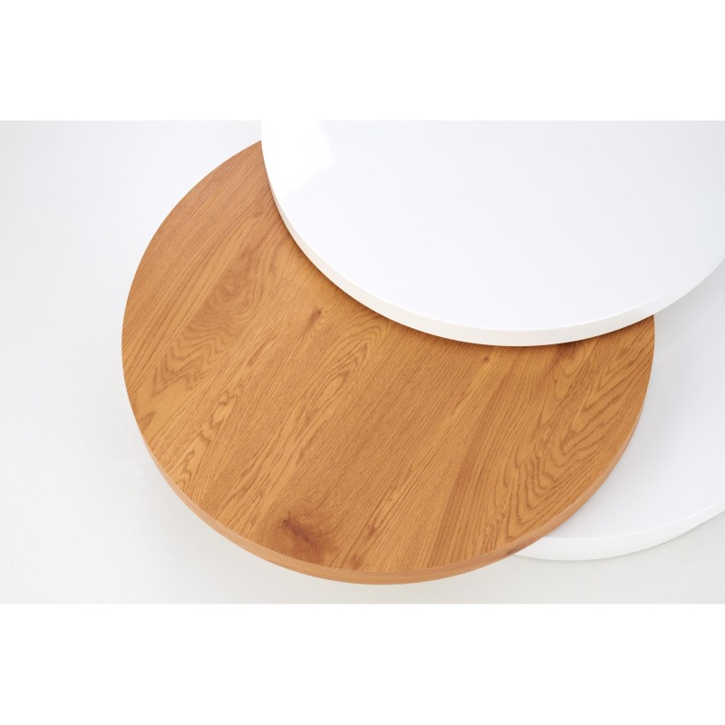 'MICHELLE Coffee Table White / Golden Oak' 'MICHELLE Coffee Table White / Golden Oak'