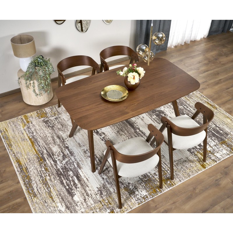 "MIGUEL Table, Walnut Top, Walnut Leg" "MIGUEL Table, Walnut Top, Walnut Leg"