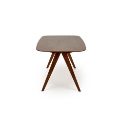 "MIGUEL Table, Walnut Top, Walnut Leg" "MIGUEL Table, Walnut Top, Walnut Leg"