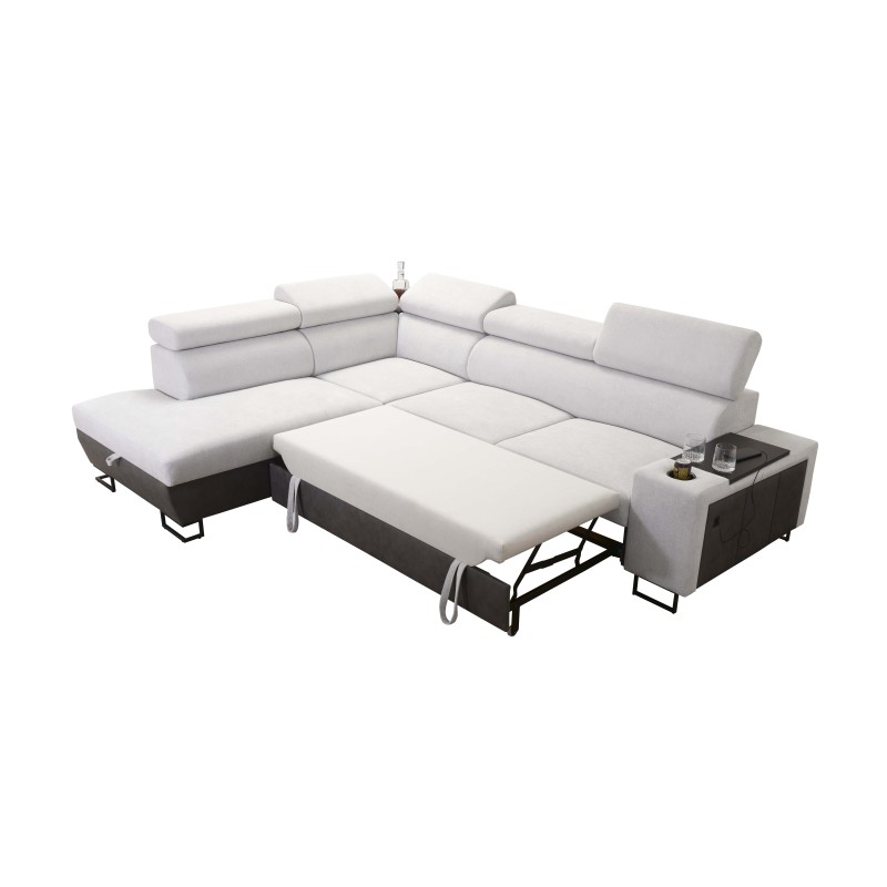 Кутовий диван Prestige VII з м'якою на дотик тканиною, Freya 210.24 + Tauro 8207 - елегантність і функціональність в одному Кутовий диван Prestige VII з м'якою на дотик тканиною, Freya 210.24 + Tauro 8207 - елегантність і функціональність в одному