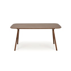 "MIGUEL Table, Walnut Top, Walnut Leg" "MIGUEL Table, Walnut Top, Walnut Leg"