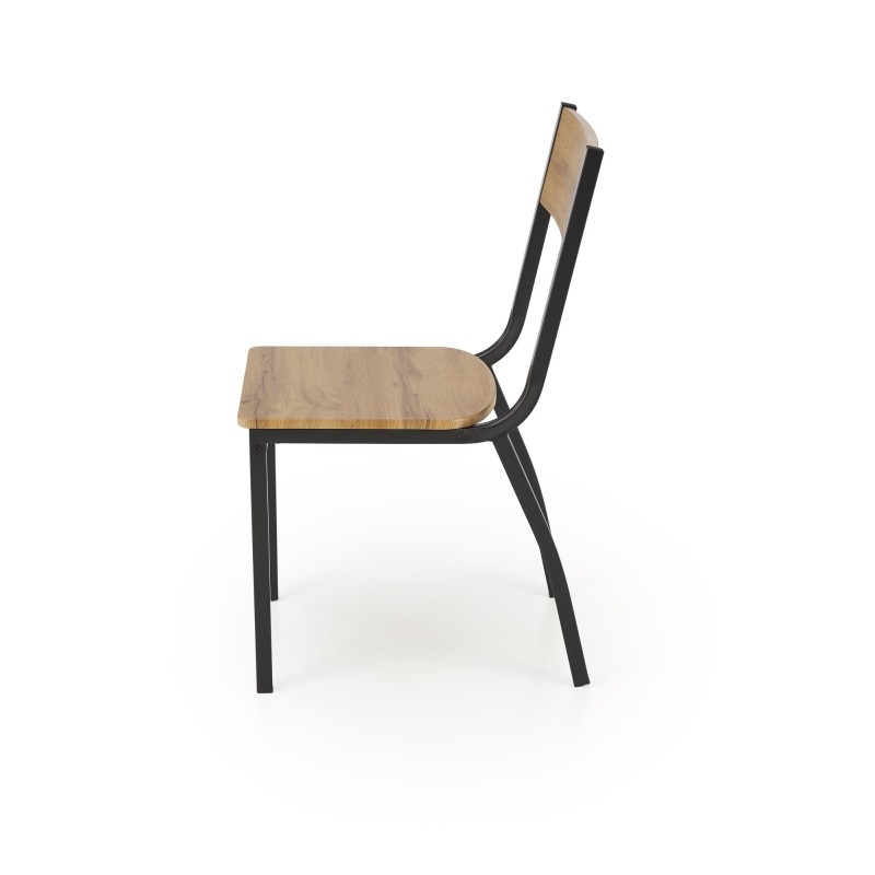 'MILTON set table + 4 chairs, natural / black' 'MILTON set table + 4 chairs, natural / black'