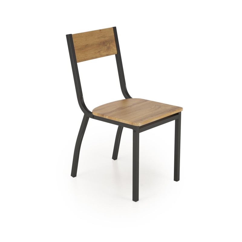 'MILTON set table + 4 chairs, natural / black' 'MILTON set table + 4 chairs, natural / black'